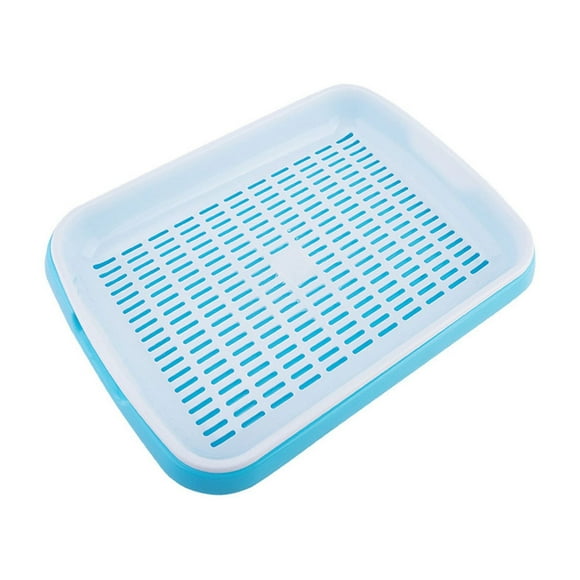 taicans 1Pcs Seed Sprouter Tray,Garden Seed Sprouter Tray BPA Free PP Soil-Free Healthy Wheatgrass Grower,Microgreens Growing Trays Nursery Tray Seed Germination Tray Wheatgrass Cat Grass Tray-Blue