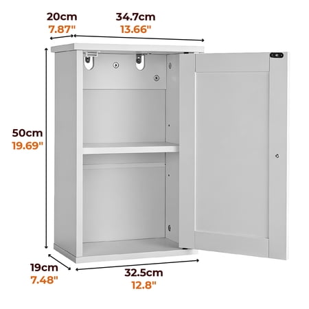 KTAXON BATHROOM CABINET WALL MOUNT MIRRORED MEDICINE CABINET, WHITE