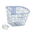 thumbnail image 3 of Colaxi Accessoires de Panier de Vélo avec Couvercle, Panier de Rangement pour Guidon avant, Panier Suspendu pour Vélo pour la Randonnée, Vélos de Route, Extérieur Blanc, 3 of 8