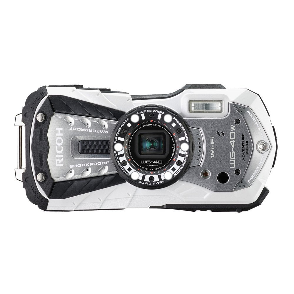 大特価人気 RICOH WG-40W WHITE 防水 耐衝撃 デジタルカメラ o4jF6-m13285505086 