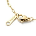 thumbnail image 3 of 304 Stainless Steel Paperclip Chain Necklace for Women Golden 24.37 inch(61.9cm), 3 of 3