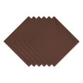 thumbnail image 1 of Juego de servilletas DII de algodón marrón corteza maciza, 20 x 20 cm (6 unidades), 1 of 8