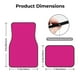 thumbnail image 5 of Fotbe Darkmagenta Juego de 4 Tapetes para Auto con Estampado – Alfombrillas de Goma Reforzada, Diseño Antideslizante, Protección para Todo el Año – Vehículos, Autos, Camionetas y SUVs, 5 of 7