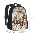 thumbnail image 3 of Vsdgher Western Desert Cowboys2 Print Backpack for Women Men School Bookbag with Laptop Compartment for College Work Travel, Simple Fashion Casual Daypack, Fit 15" Laptop, 3 of 8