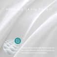 thumbnail image 2 of MR&HM Satin Sheet Set Queen 4 Pcs, Silky Elegant Luxurious Queen Size Bed Sheets, with Flat Sheet, Deep Pocket Fitted Sheet for Mattress and Matching Satin Pillow Cases (Queen Size, Ivory), 2 of 7