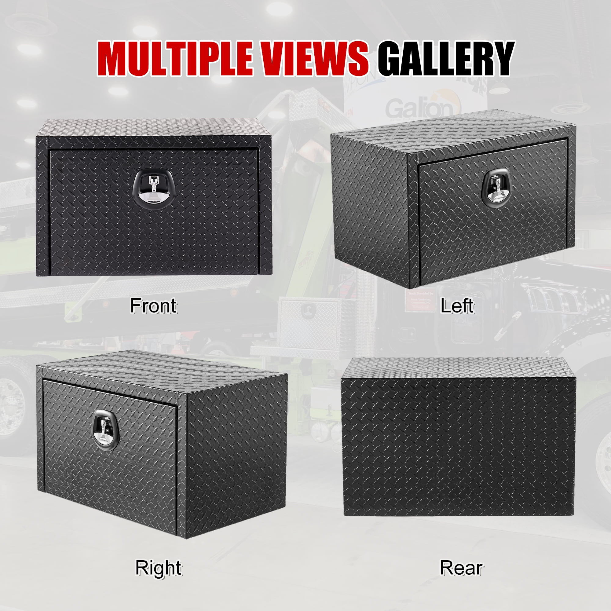 Jopath 30 Inch Aluminum Underbody Truck Tool Box Heavy Duty Underbed Toolbox Tool Storage Organizer Chest With Lock And Keys, Waterproof Trailer Box For Pickup Truck Atv Rv Trailer