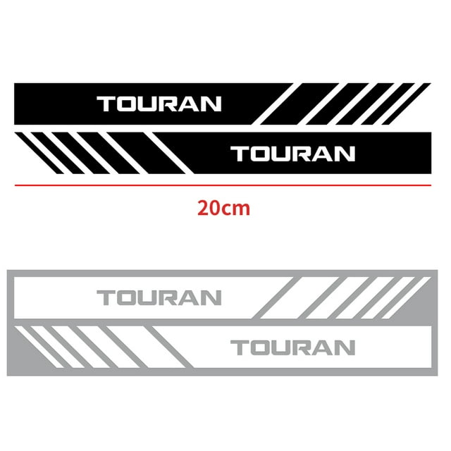 2PCS Vinyl Rearview Mirror Stickers Car Side Body Decor Decals for Volkwagen VW Polo TSI Golf Passat MTM 4 Motion Touareg T-ROC Touran Black