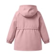 thumbnail image 3 of FSYBOA Girls Windbreaker Jackets Size 14-16T, Comfortable Full Zip Long Sleeve Waterproof Hooded Outerwear Pink, 3 of 6