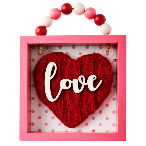 Way to Celebrate Valentine's Day Red Love Wall Sign
