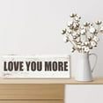 thumbnail image 3 of HFDF Love You More Sign Wall Decor Love Quotes Canvas Wall Art Modern Farmhouse Wall Decoration Mimalist Wall Art Prts Poster for Bedroom and Livg Room (6x17 es, ) 24x16inch Framed, 3 of 6