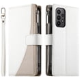 thumbnail image 1 of Funda cartera GANGXUN para Samsung Galaxy A23 4G/5G , cuero PU con tarjetero, cremallera, correa de mano, soporte y protección 1083°, 1 of 6
