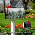 thumbnail image 5 of Winter Pine Trees Mailbox Covers Magnetic Christmas Green Forest Snowflakes Mailbox Cover Standard Size 21 x 18 Inch Winter Snow Holiday Mail Box Wraps for Farmhouse Garden Yard Decor, 5 of 6
