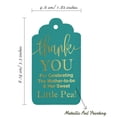 thumbnail image 5 of Inkdotpot Pack Of 50 ThankYou For Celebrating The Mother To Be Baby Shower Favor Paper Tags Craft Real Gold Foil Hang Tags, 5 of 6