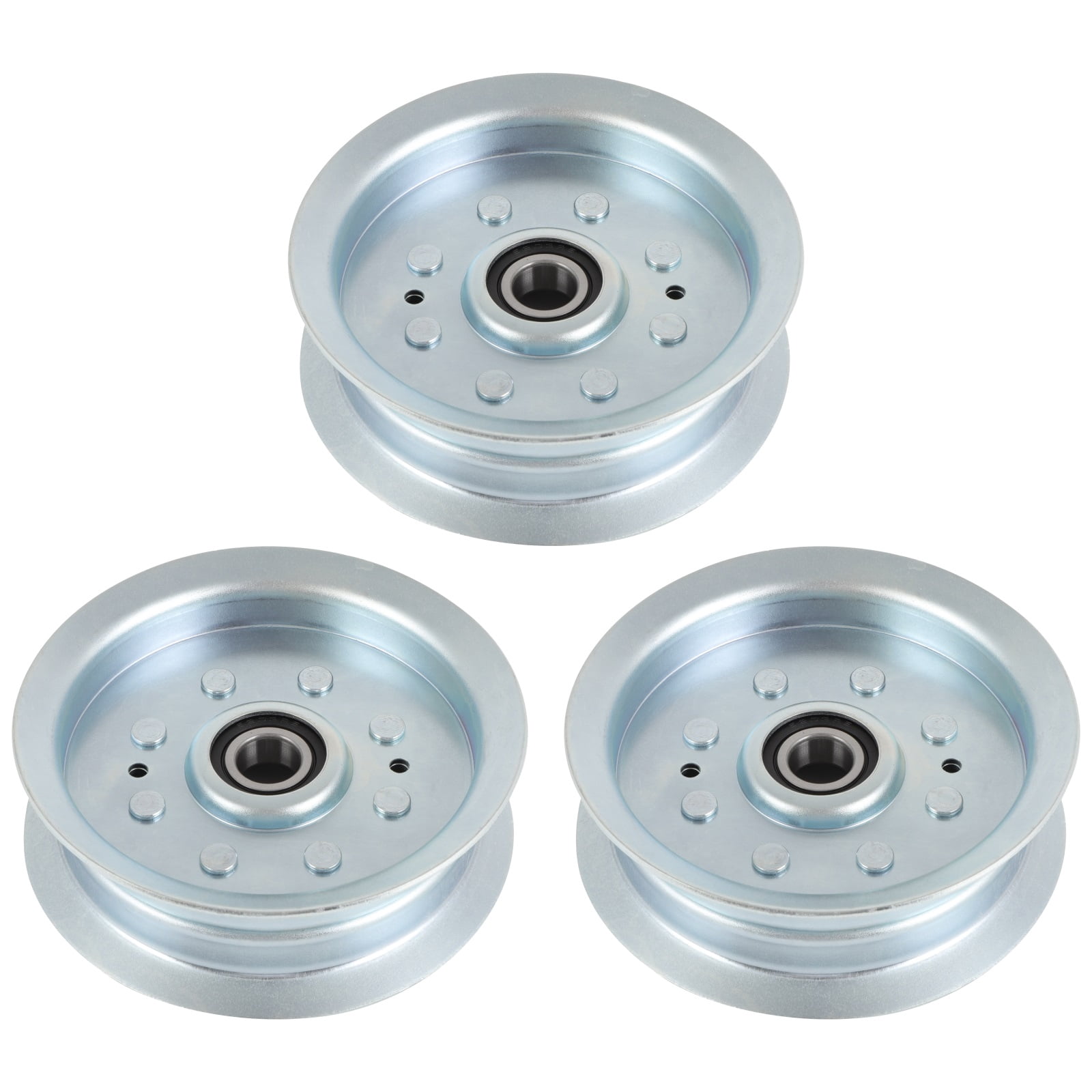 ECCPP Lawn Mower Deck Parts Rebuild Kit 54" Deck Rebuild Kit Compatible for John Deere Models 190C D170 E180 G110 LA150 LA175, 1 Belt 2 Mower Blades 2 Spindle Assembly 2 Idler Pulleys