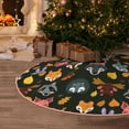 thumbnail image 5 of Xecao Forest Animal Faces Pattern Christmas Tree Skirt Round Xmas Tree Mat Base Cover for Holiday Home Decorations-36", 5 of 6