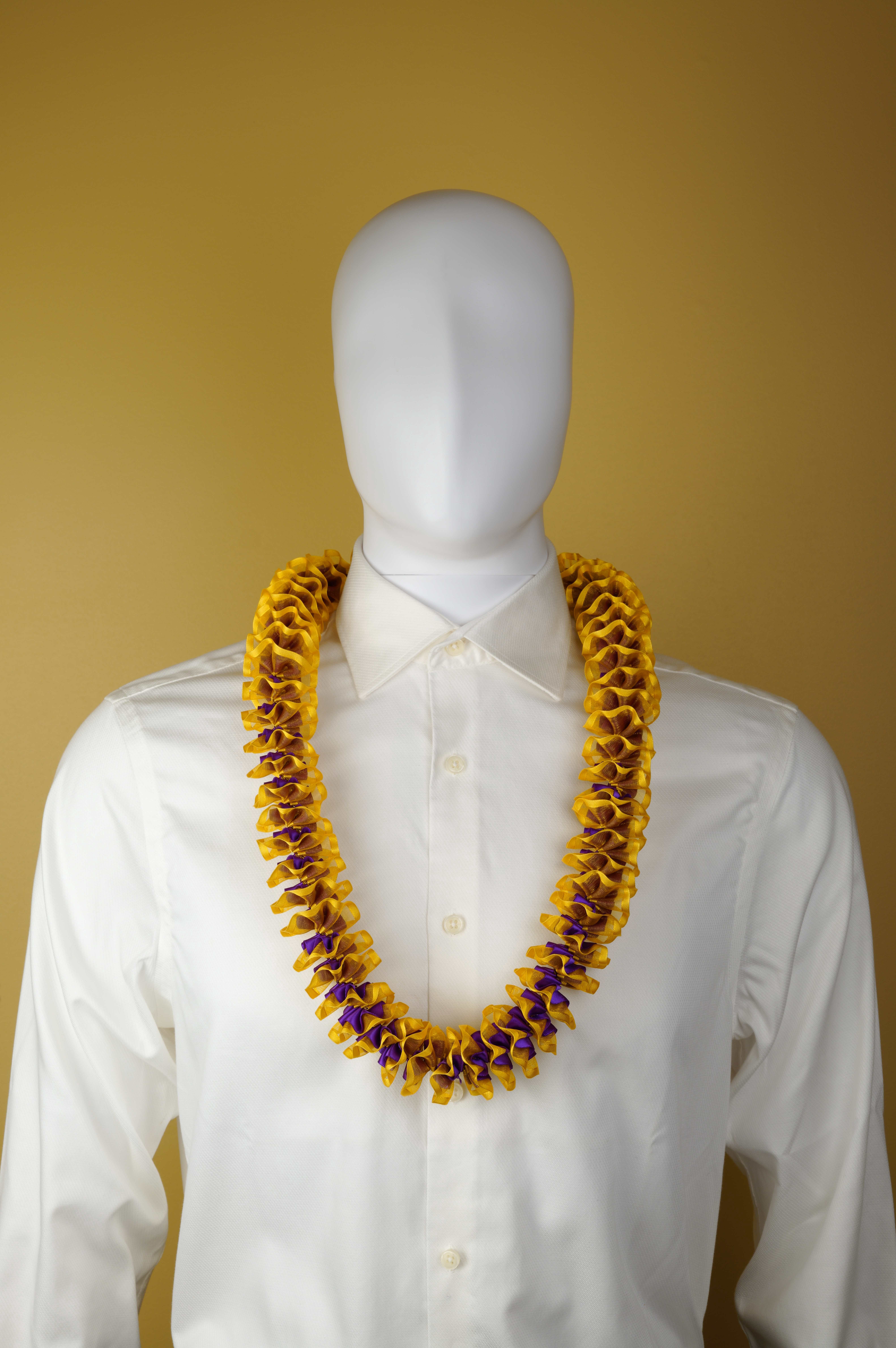 Maxport Corporation Ribbon Lei Purple/lt Gold