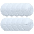 thumbnail image 1 of White Organic Washable Breast Pads 10 Pack | Reusable Nursing Pads For Breastfeeding, 1 of 4