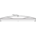 thumbnail image 2 of Sea Dog Windshield Wiper Blade 414216S-1 16 Inch Length; Single Blade; Silver; Standard; Rubber Squeegee/Stainless Steel Arm, 2 of 2