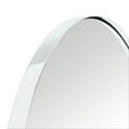 thumbnail image 6 of TEHOME Chrome Oval Bathroom Mirror, 24x36 Inches, Capsule Pill Shaped, Stainless Steel, 6 of 6