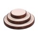 thumbnail image 5 of Expositor de joyas de 3 piezas, elegante, de madera de nogal, para escaparates y mostradores de tiendas. Redondo, 5 of 9