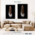 thumbnail image 3 of Elephant Stock Eagle's Brown Feather Wall Art - Vertical Canvas Wall Art - Living Room Wall Decor - Decor Elements Canvas - Black And Brown Decor - 34" x 51", 3 of 4