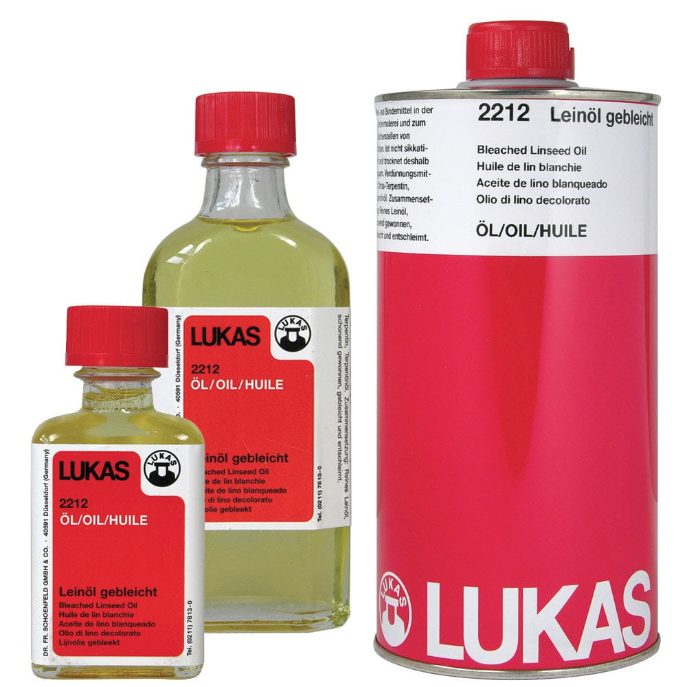LUKAS Oil Painting Medium Bleached Linseed Oil For Glazing and Mixing