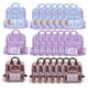 thumbnail image 4 of 21x bonita mochila, bolsas de regalo, suministros para fiestas, embalaje, bolsas de almacenamiento, pequeñas bolsas selladas para dulces, alimentos, marrón violeta, 4 of 9