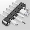 thumbnail image 2 of Cable Organizer Holder 5 Slots Desktop Cord Wire Clips Keeper for Organizing USB Cable/Power Cord/Wire Home Office and Car, 2 of 9