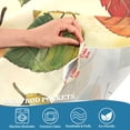 thumbnail image 3 of Yayeee Kitchen Curtains Tier Pair Light Filtering 27"x24" Rod Pocket Short Cafe Window Panel, Beige Leaves, 3 of 7