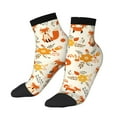 thumbnail image 2 of Bingfone Flower Fox Design Patterned Men'S Women'S Casual Cotton Socks, 2 of 9