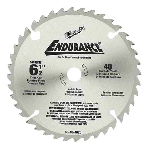 Milwaukee 48-40-4015 - 48 Carbide Teeth 6-1/2" Circular Saw Blade