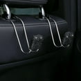 thumbnail image 3 of 2x reposacabezas de asiento trasero Universal Negro Gloria Ganchos para reposacabezas de coche, 3 of 8
