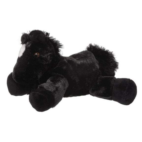 Gift Corral Flopsie Plush Horse Black White Blaze