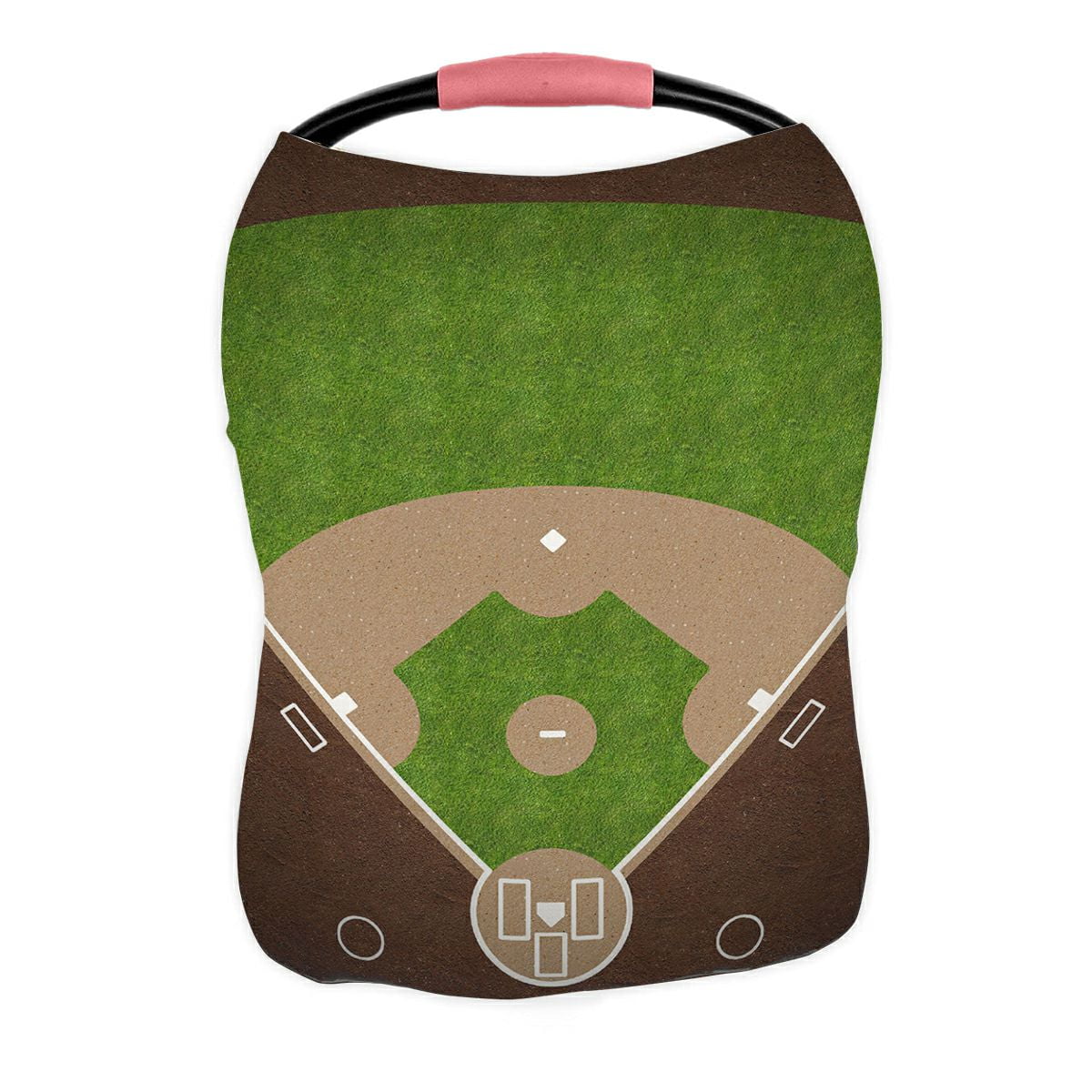 ABPHQTO American Baseball Field Grass Gravel Nursing Cover Baby Breastfeeding Infant Feeding Cover Baby Car Seat Cover Infant Stroller Cover Carseat Canopy Breathable