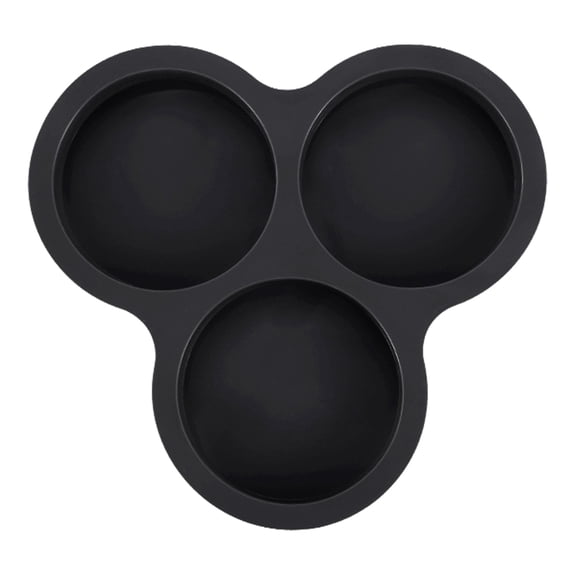 OIUR Silicone Cake Mold for Air Fryer 3 Cup Jumbo Round Muffin Top Pans BPA-Free Omelette Baking Mold for Egg Cakes Muffins Tarts Pancakes