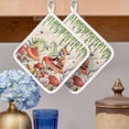 thumbnail image 2 of Mushroom Fox Pot Holders for Kitchen Heatproof Potholder, 4 Pack Green Leaf Butterfly Red Retro Plant Hot Pads Multipurpose Oven Pads Cloth Potholders Trivet for Cooking and Baking, 2 of 8