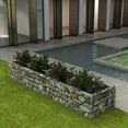 thumbnail image 5 of vidaXL Gabion Basket Rectangular, Galvanized Steel, Gabion Raised Bed for Garden, 106.3"x35.4"x39.4", 5 of 29