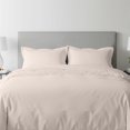 thumbnail image 3 of Beddora 3-Piece Queen Duvet Cover Set | 100% Cotton – Soft, Breathable & Durable Bedding Duvet Covers with Corner Ties Button Closure – Light Brown, 3 of 8