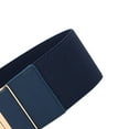 thumbnail image 6 of Prolriy Corset Belts for Women, Women's Fashion Vintage Wide Waist Belt Elastic Stretch Belts with Interlock Buckle Womens Belt Dark Blue One Size, 6 of 9