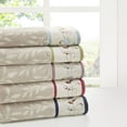 thumbnail image 4 of Gracie Mills 6-Piece Floral Cotton Jacquard Towel Set GRACE-9604 Machine Washable, 4 of 4