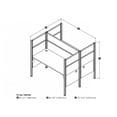 thumbnail image 5 of Bestar Pro-Biz 2 Person Melamine/Metal Workstation in White and Red, 5 of 7