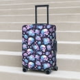 thumbnail image 6 of Hirioo flower Skull in starry sky for Elasticity Suitcase Cover (No luggage Included) Durable Luggage Protector Fits 18-32 Inch Luggage-Small, 6 of 7
