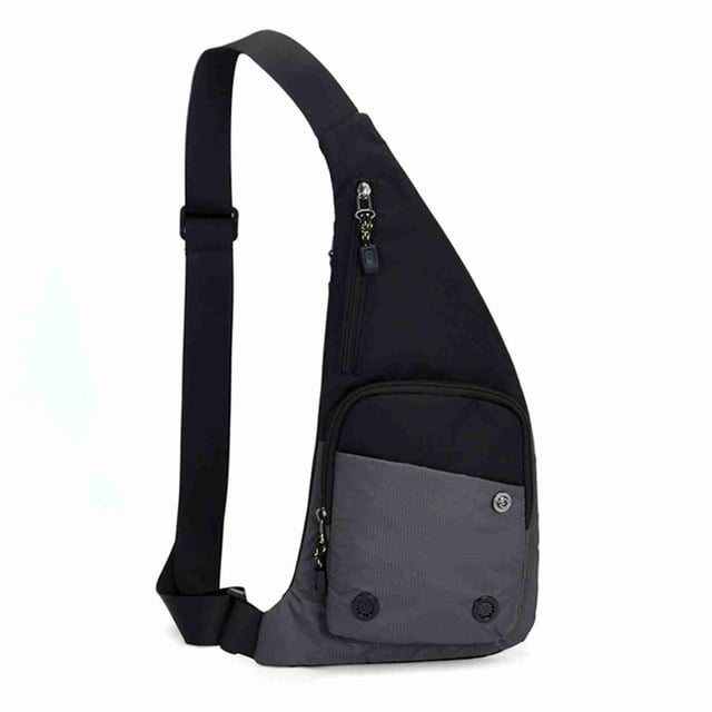 Riousery Mochila Pechera Sling Ligera para Ciclismo y Viajes Gris