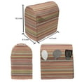 thumbnail image 5 of Abstract Lounger Chair Bag, Vivid Horizontal Colorful Striped Lines Background Rainbow Bars Display, High Capacity Storage with Handle Container, Lounger Size, Multicolor, by Ambesonne, 5 of 5