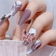thumbnail image 5 of 20 piezas de adornos para uñas 3D, diamantes de imitación con forma de mariposa en 3D, gemas de metal con purpurina, accesorios para uñas, 5 of 6