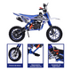 thumbnail image 4 of Moto Cross Para Niños Starkids Skr1006 Gasolina Doble Escape Azul Con Blanco, 4 of 9