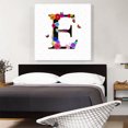 thumbnail image 2 of ARTCANVAS Flower Plant Butterfly Alphabet Letter E Canvas Art Print - Size: 36" x 36" (1.50" Deep), 2 of 9