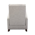 thumbnail image 5 of FFH Rocking Chair for Nursery and Living Room, Indoor Rocker Accent Armchair with Side Pocket, Chenille Light Gray, 5 of 11