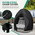 thumbnail image 4 of Egg Chair Cover,Patio Extra Large Double Egg Chair Cover for Outdoor Furniture, Heavy Duty Swing Hanging Egg Chair Cover Waterproof, Dust-Proof,91x80 Inches, 4 of 11