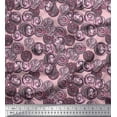 thumbnail image 1 of Soimoi polyester Crepe Fabric Coins Vintage Printed Fabric 1 Yard 42 Inch Wide, 1 of 1
